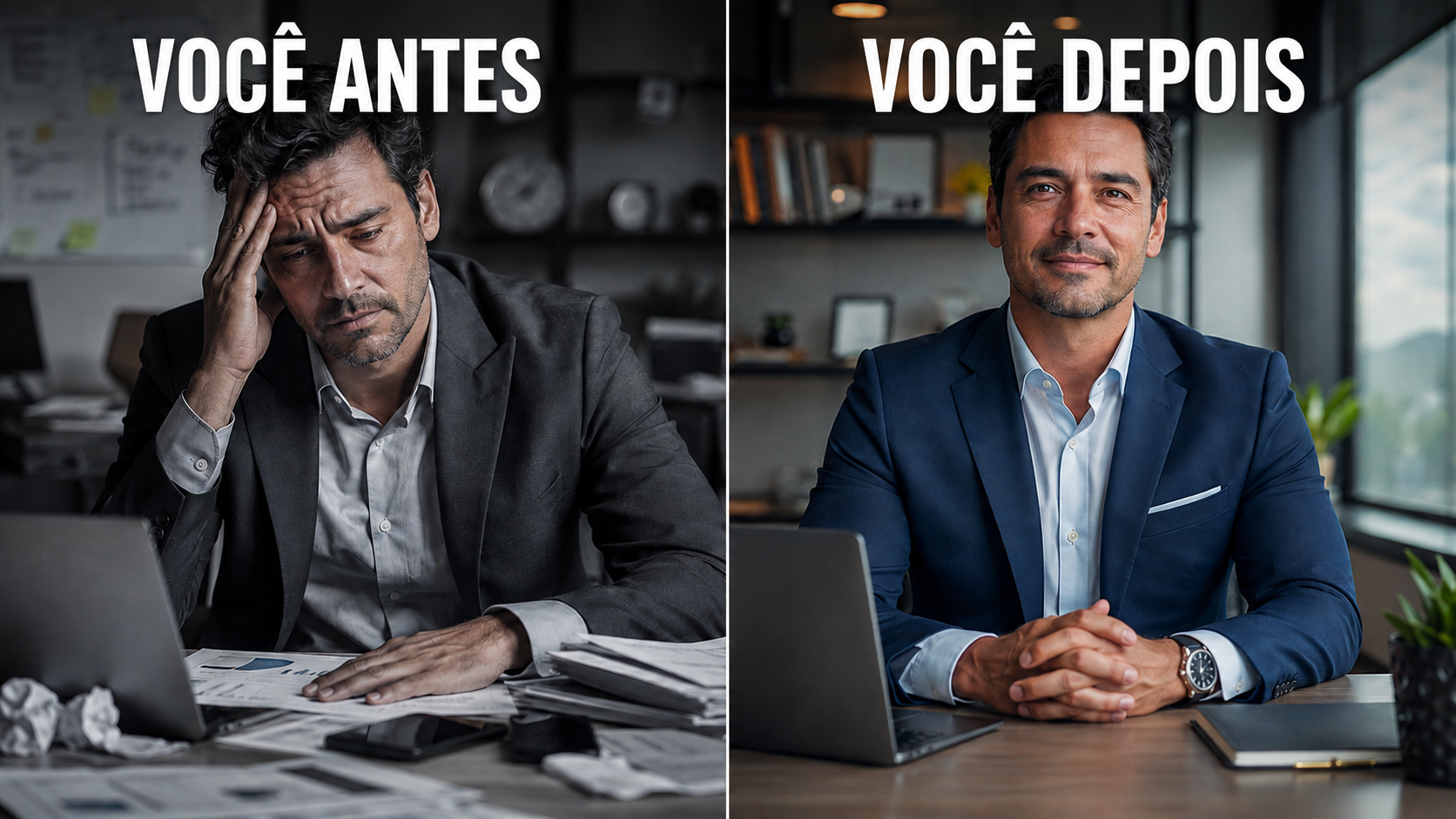 Você antes e depois do Guia Líder em Equilíbrio