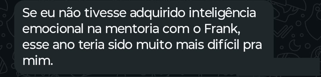 Depoimento de cliente sobre inteligência emocional na mentoria